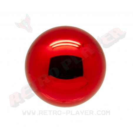 Poignée ronde en métal rouge Sanwa LB-35.