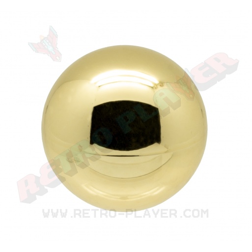 Gold metal round handle Sanwa LB-35.