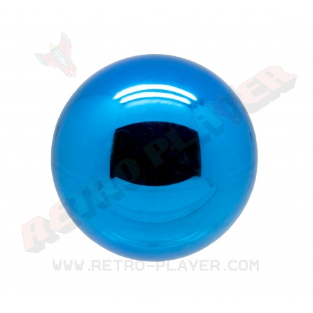 Poignée ronde couleur métal bleu Sanwa LB-35.
