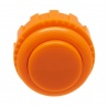 Bouton Sanwa orange, 24 mm à vis, vue de face.