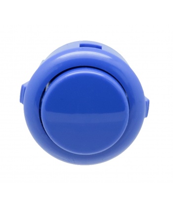 Sanwa Blue  violet button, 24 mm, clip, front View.