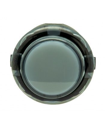 Bouton noir Sanwa 30 mm Translucide, vue de face.