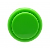 Sanwa large green button, 40 mm, face view.