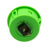 Sanwa large green button, 40 mm, rear view.
