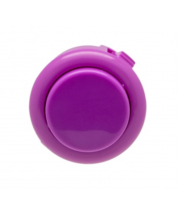Sanwa purple button, 24 mm, clip, front View.