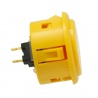 Sanwa large yellow button, 40 mm, side view.
