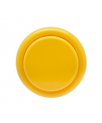Grand bouton jaune Sanwa, 40 mm, vue de face.