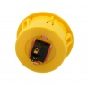 Grand bouton jaune Sanwa, 40 mm, vue de dos.