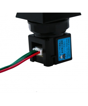 Sanwa LHSS-H cable for lighted button. Connected view.