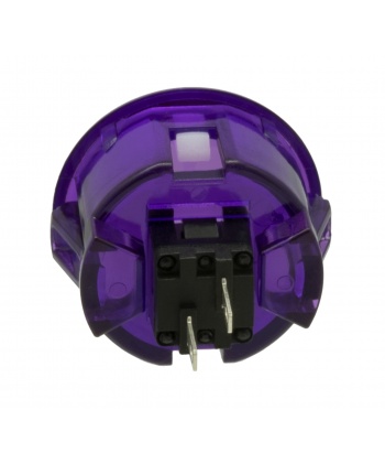 Bouton violet sans marque 30 mm Translucide, vue de dos.