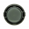 Unbranded smoke button 30 mm Translucent, front view.