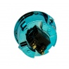 Generic blue metal button - 30mm. back view.