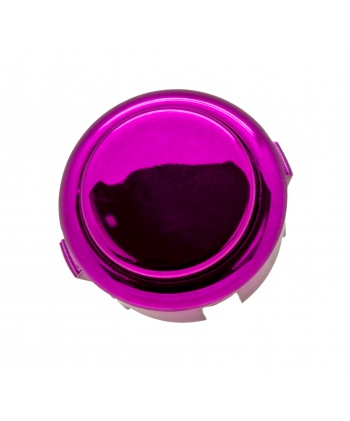Bouton générique métal violet - 30MM. Vue de face.