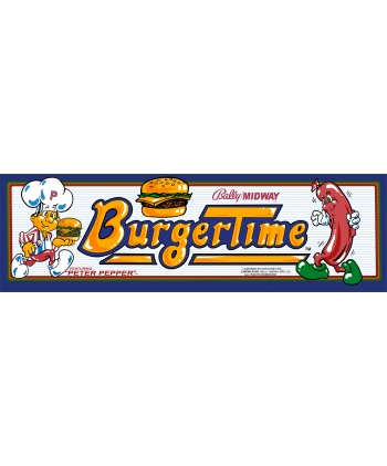 Burger Time arcade marquee.