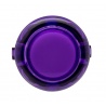 Bouton générique violet 24mm à clips. Vue de face.