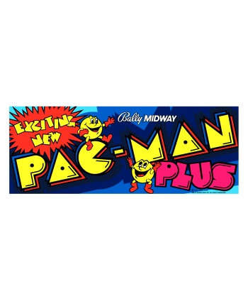 Marquee arcade Pacman plus en plexiglas.