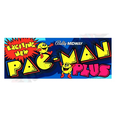 Marquee arcade Pacman plus en plexiglas.