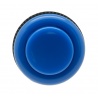 Bouton standard 28mm concave bleu à vis.
Vue de face.