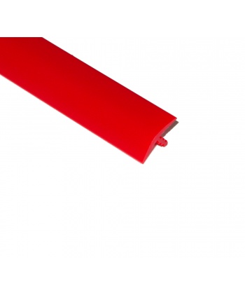 T-molding in red color. Thickness 19 mm.