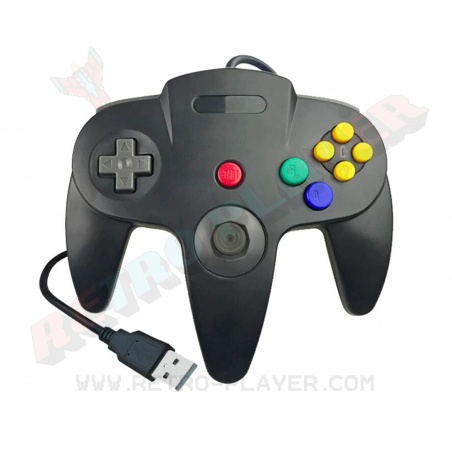 Black Nintendo N64 USB Controller