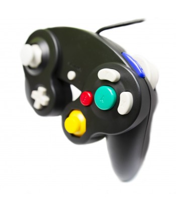 Nintendo GameCube Joypad, Black. button view.