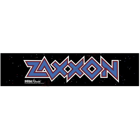 Zaxxon's plexiglas marquee.
