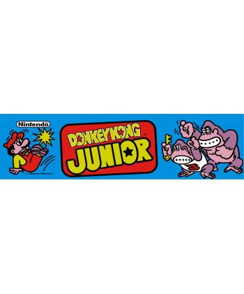 Donkey Kong Junior Marquee. Current colours.