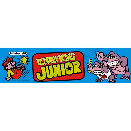Donkey Kong Junior Marquee. Current colours.