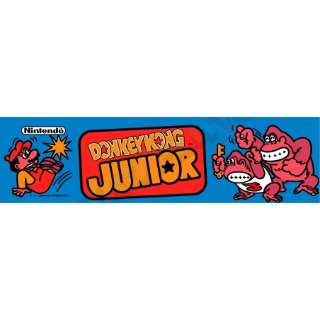 Marquee Donkey Kong Junior. Couleurs d'origine.