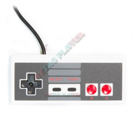 White nintendo Nes controller top view.