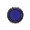 Purple Crown Samducksa button, 24 mm, translucent, front view.
