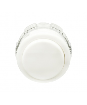 White Crown Samducksa button, 24 mm, front view.