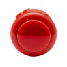 Bouton Sanwa rouge, 24mm, clip, Vue de face.