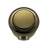 Sanwa metal button OBSJ-24, Gun Metal color. Face view.