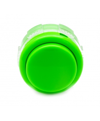 Bouton Crown vert de 30 mm, vue de face.