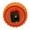 Bouton Sanwa orange, 30 mm à vis, vue arrière.
